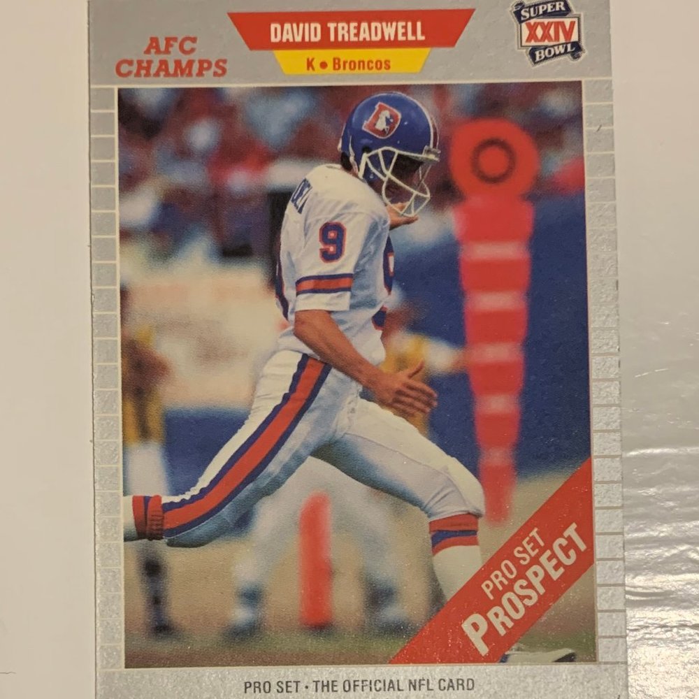 David Treadwell 1989 Pro Set #544 Football Card